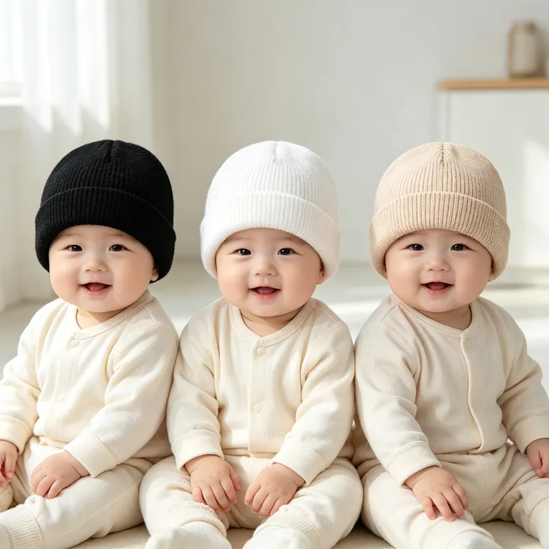 Beanie Winter Hat - 3pcs Kids Mutsen Set Winter Kinderen