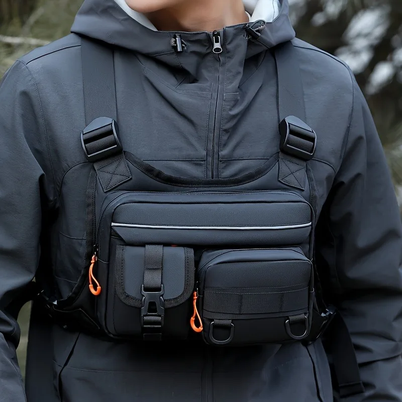 Tactical Vest Men - Tactische borsttas voor heren, hardloop- en