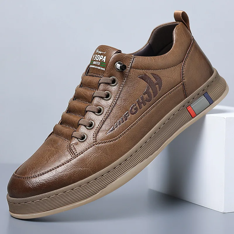 Mens Fashion Zapatos - Nieuwe Designer Koe Lederen Sneakers voor