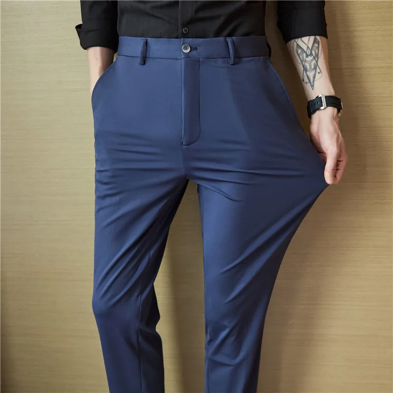 Formal Trouser Stretch - Heren formele broeken, vierweg stretch, zakelijk