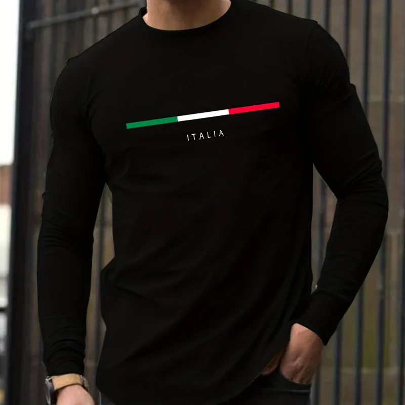 Mens Fashion Casual - 100% puur katoen heren lange mouwen