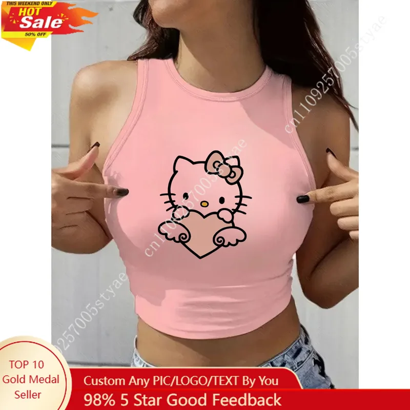Men'S Fashion - HELLO KITTY Klassieke ronde hals dames