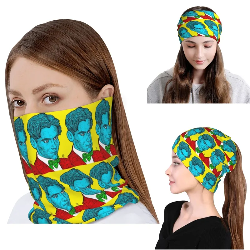 Beanie Winter Hat - Federico Garcia Lorca Portrait 16 Bandana