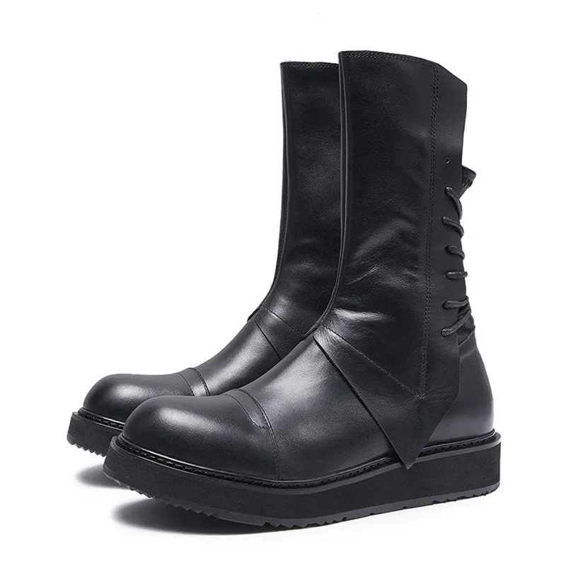 Mens Fashion Young - Handgemaakte Nappa lederen College Young Fashion