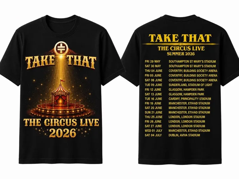 Men'S Fashion Uk - 2026 Take That The Circus Live