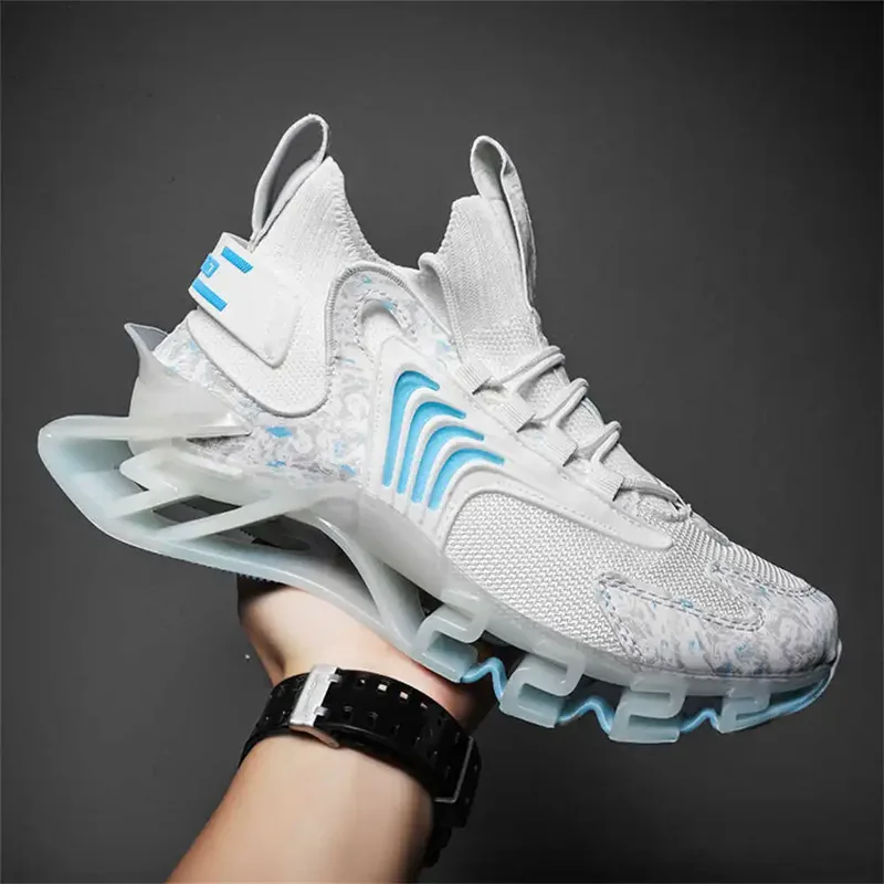 Mens Fashion Young - Blauwe Slipon Lange Roze Laarzen Lichtgroene