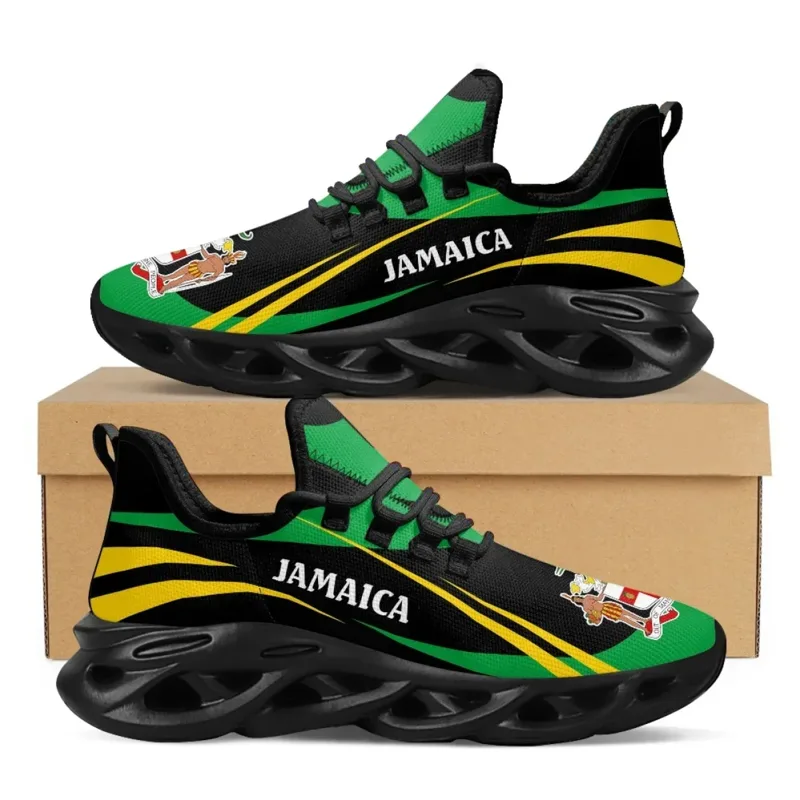 Mens Fashion Trainers - Jamaica Vlag Print Schoenen Mannen Sneakers