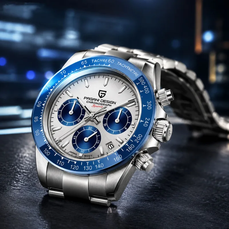 Fashion Mens Watches - PAGANI DESIGN 40mm herenhorloge roestvrij staal