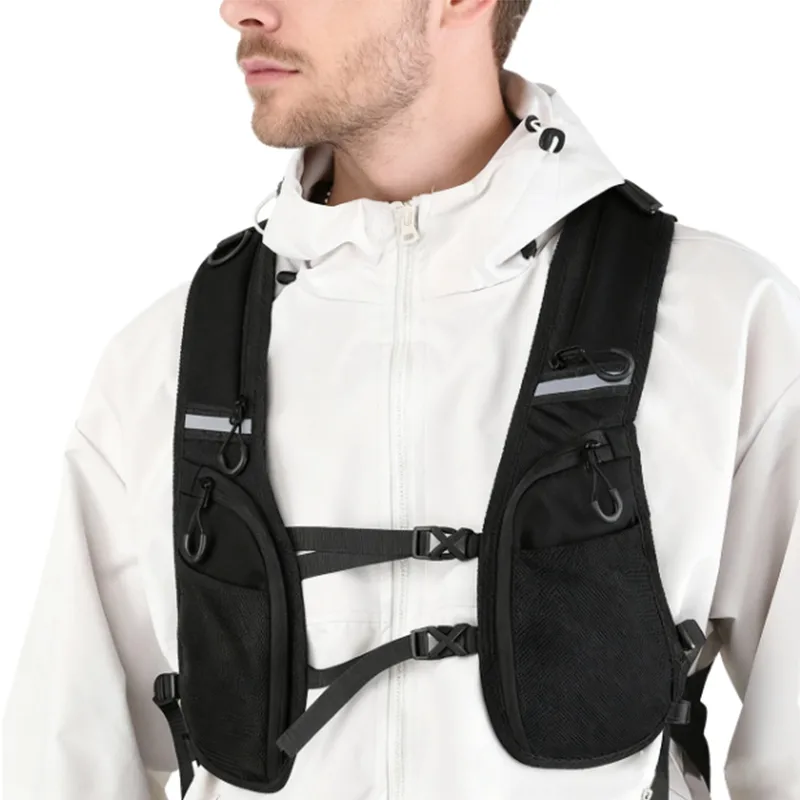 Tactical Vest Men - Reflecterend ontwerp Borsttas Buitensporten Tactisch vest