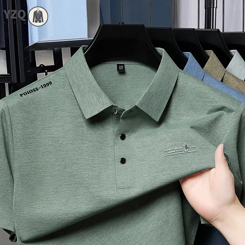 Mens Fashion Young - Herenshirt met korte mouwen, moderne wafelstructuur,
