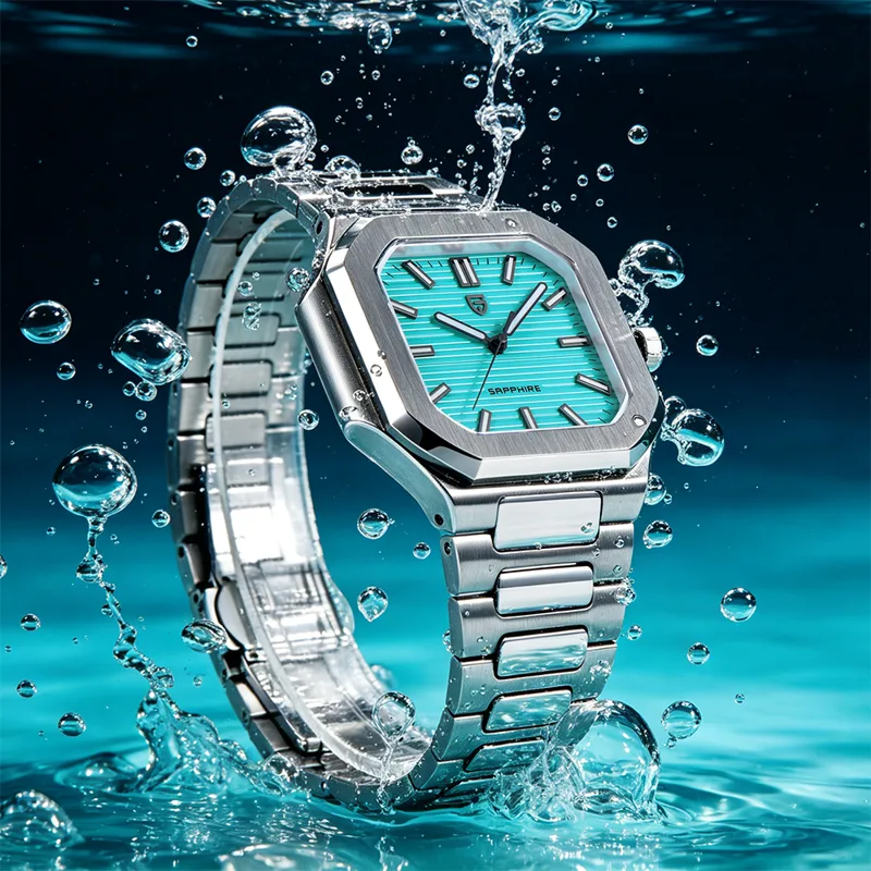 Fashion Mens Watches - TOP Nieuwe PAGANI DESIGN 37MM Vierkante