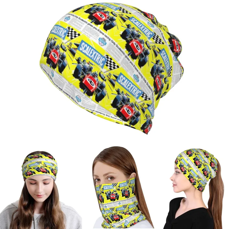 Beanie Winter Hat - Scalextric Vintage Stuff Bandana Neck Gaiter