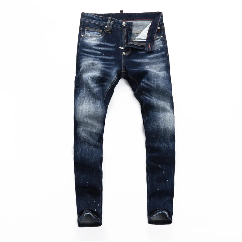 Jeans Shirt Fashion For Men - Designer Mode Nieuwe Heren Jeans Rimpel