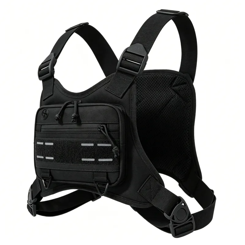 Tactical Vest Men - Tactische borsttas vest voor kamperen, jagen,