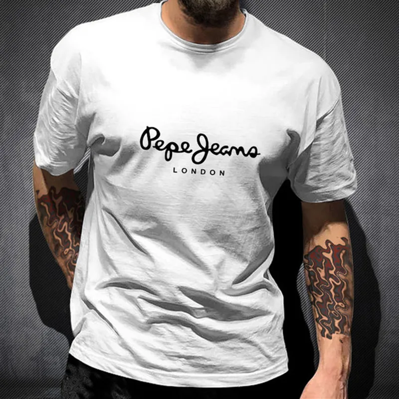 Jeans Shirt Fashion For Men - T-shirt met minimaal borstlogo Pepe Jeans