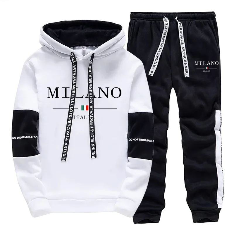 Men'S Fashion For 2026 - Heren Set/Hoodie/Broek Italië Trendy Hoodie Sportkleding