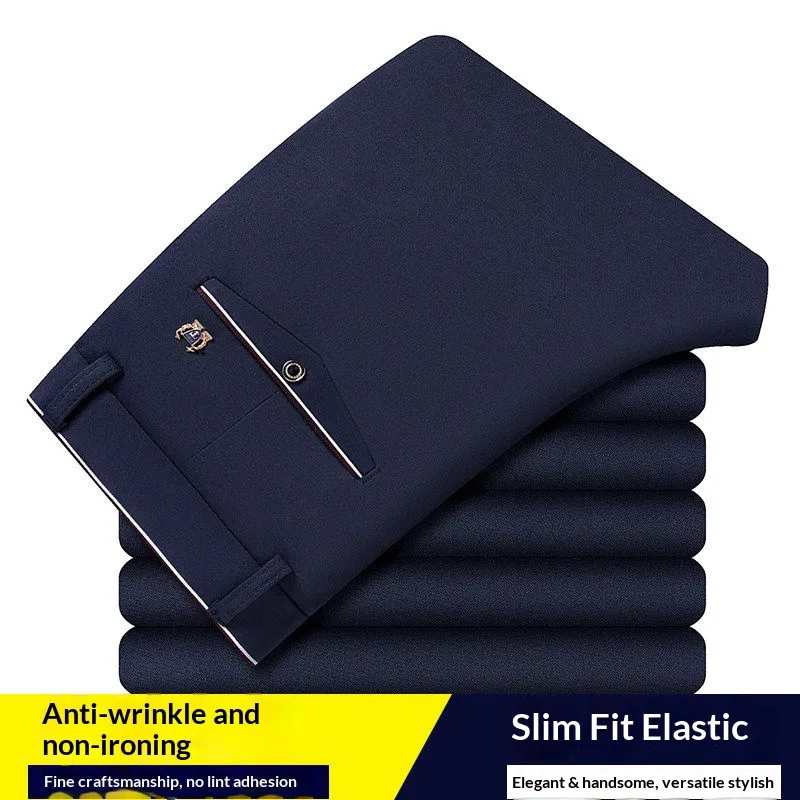 Formal Trouser Stretch - Heren zomerse formele broek, dunne rechte