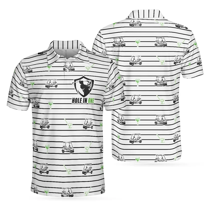 Men'S Fashion Golf Clothing - Zomer golfpoloshirt voor heren, poloshirts met