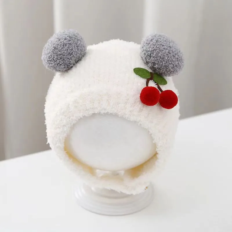 Beanie Winter Hat - Winter Warme Baby Muts Leuke Kersen