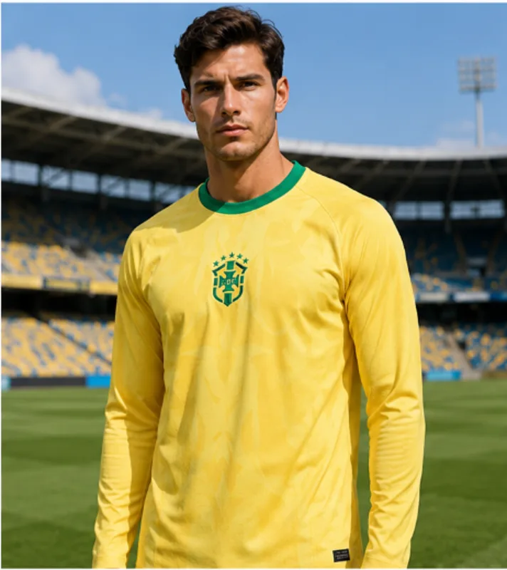 Men'S Tops Fashion - Brazilië 2026 Herdenkingseditie 3D-geprint voetbalshirt met