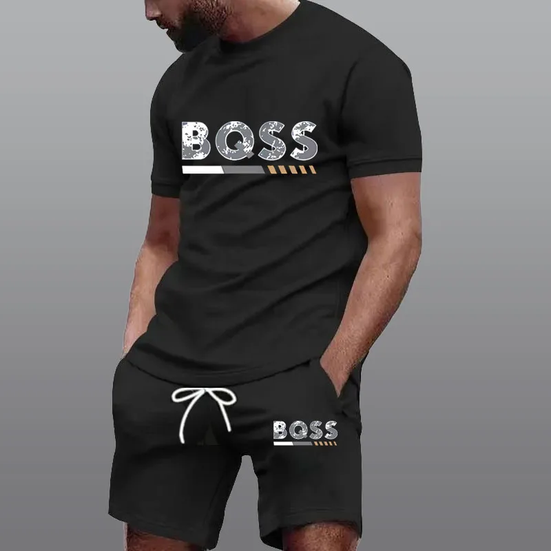 Men'S Fashion Videos - Zomer sportkleding heren pak mode tweedelig