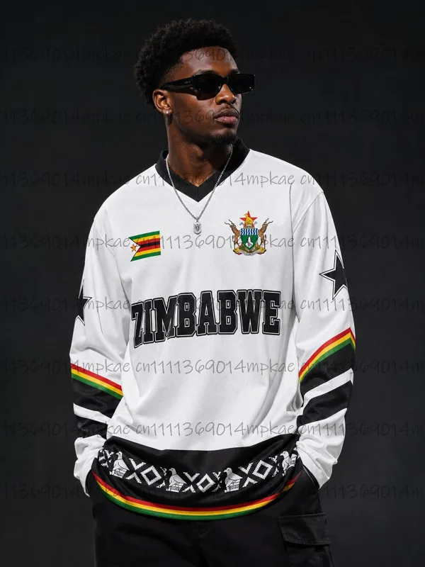 Men'S Tops Fashion - Herfst Zimbabwe Etnische Streetstyle Geprinte Heren