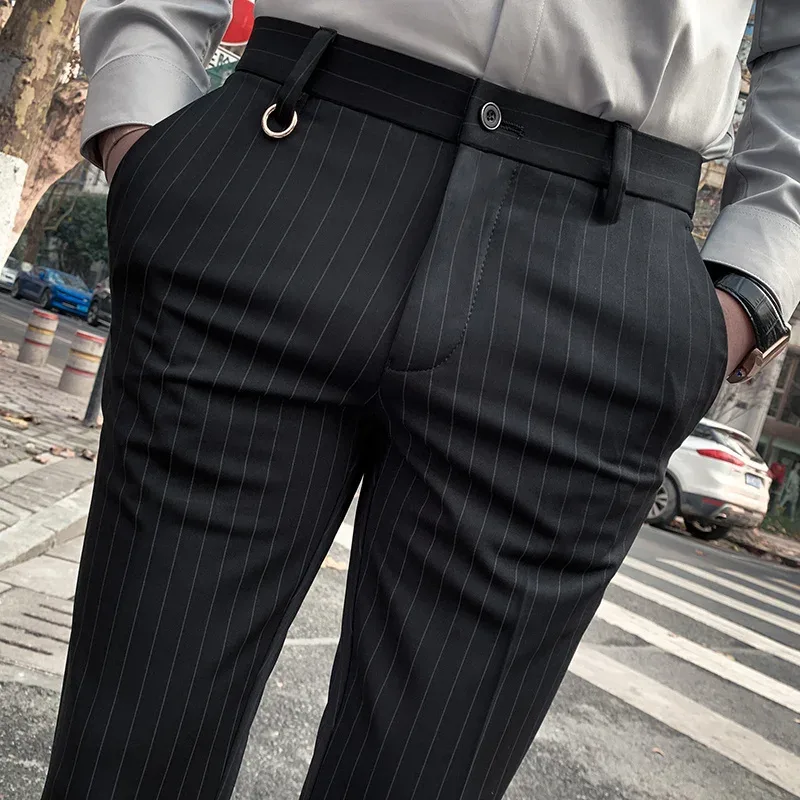 Formal Trouser Stretch - Mannen Pak Broek Jurk Broek Nieuwe