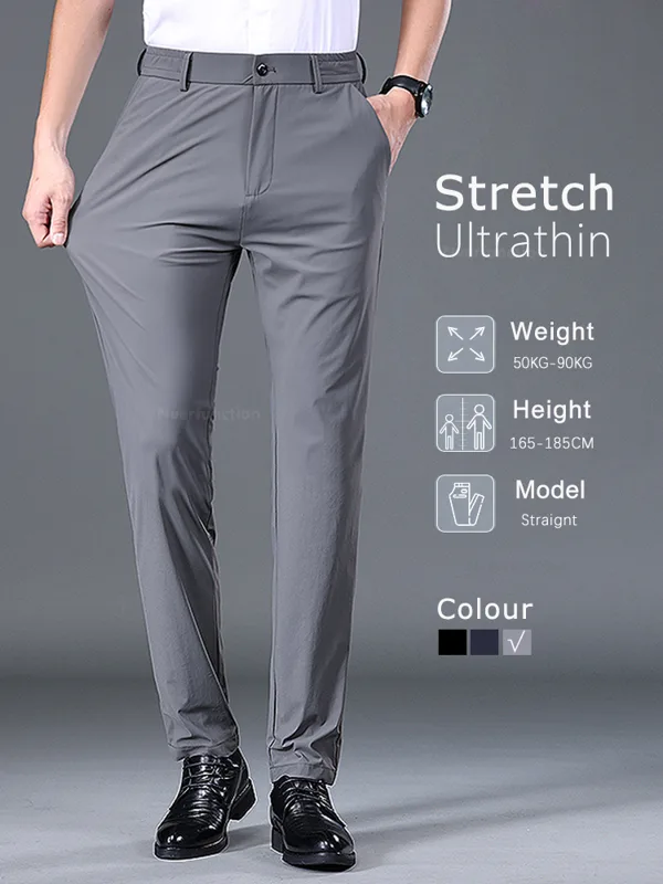 Zomer dunne stretchbroek heren - Formal Trouser Stretch recensie en prijs