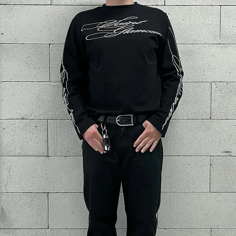 Nieuw losvallend T-shirt met r - Men'S Tops Fashion recensie en prijs