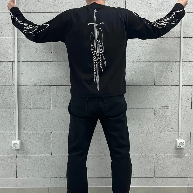 Nieuw losvallend T-shirt met r - Men'S Tops Fashion recensie en prijs