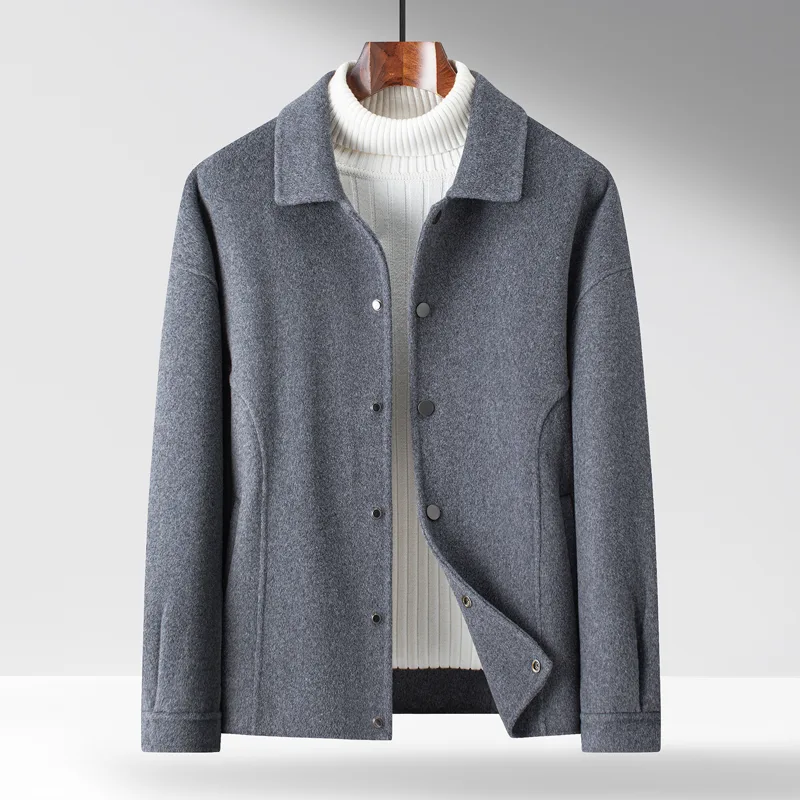 Dubbelzijdige wollen wollen ja - Men'S Tops Fashion recensie en prijs