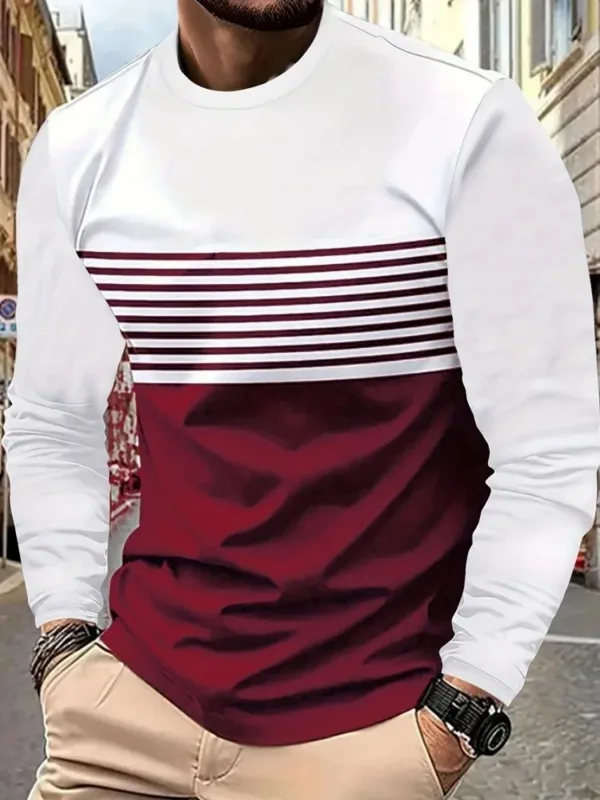 Modieus nieuw herfst-T-shirt v - Men'S Tops Fashion recensie en prijs