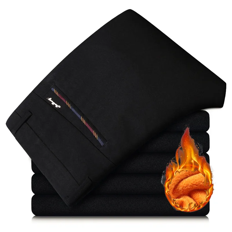 Winter Nieuwe Heren Warme Ther - Formal Trouser Stretch recensie en prijs