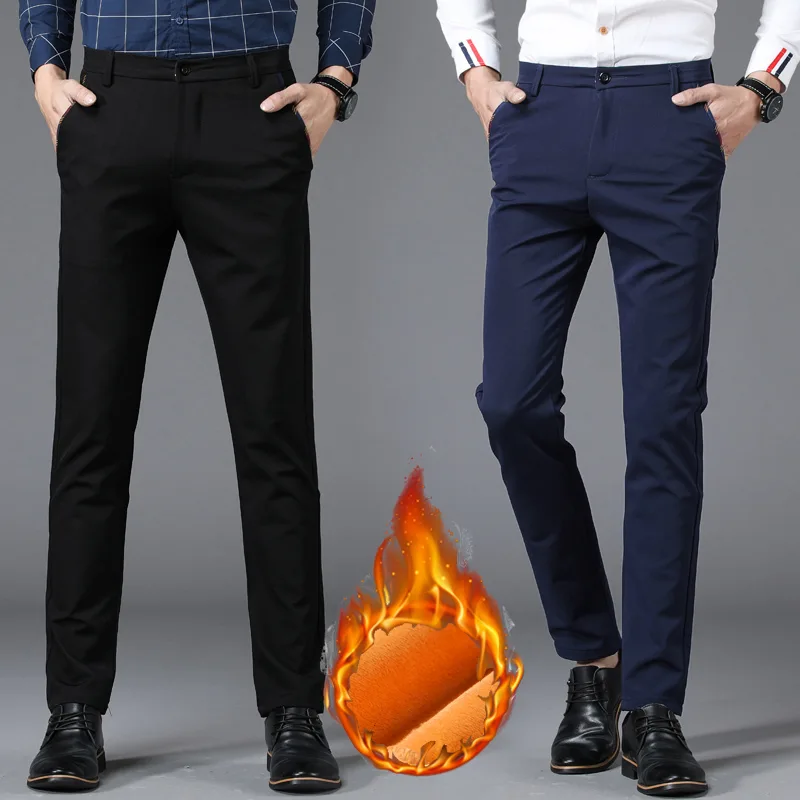 Winter Nieuwe Heren Warme Ther - Formal Trouser Stretch recensie en prijs