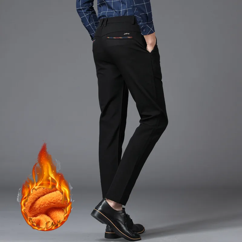 Winter Nieuwe Heren Warme Ther - Formal Trouser Stretch recensie en prijs