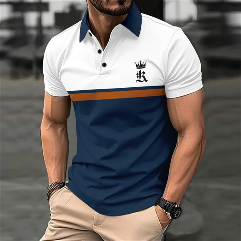 Grappige 3D-letterstreep print - Men'S Fashion Golf Clothing recensie en prijs