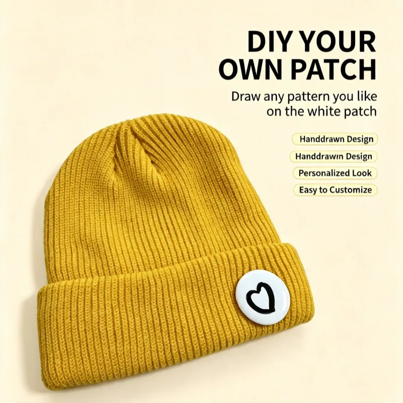Lege DIY handgetekende patch g - Beanie Winter Hat recensie en prijs