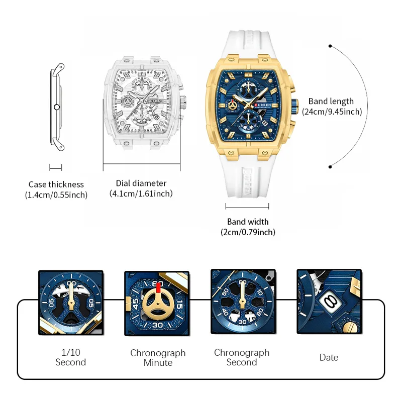 CURREN Luxe vintage horloge vo - Fashion Mens Watches recensie en prijs