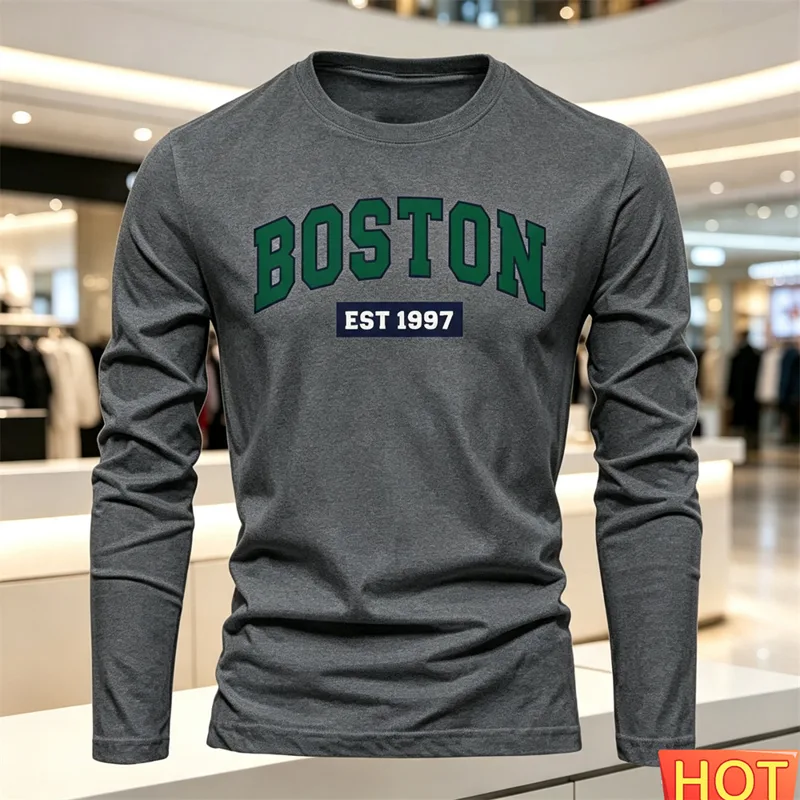 Herfst Zomer heren T-shirt met - Men'S Tops Fashion recensie en prijs