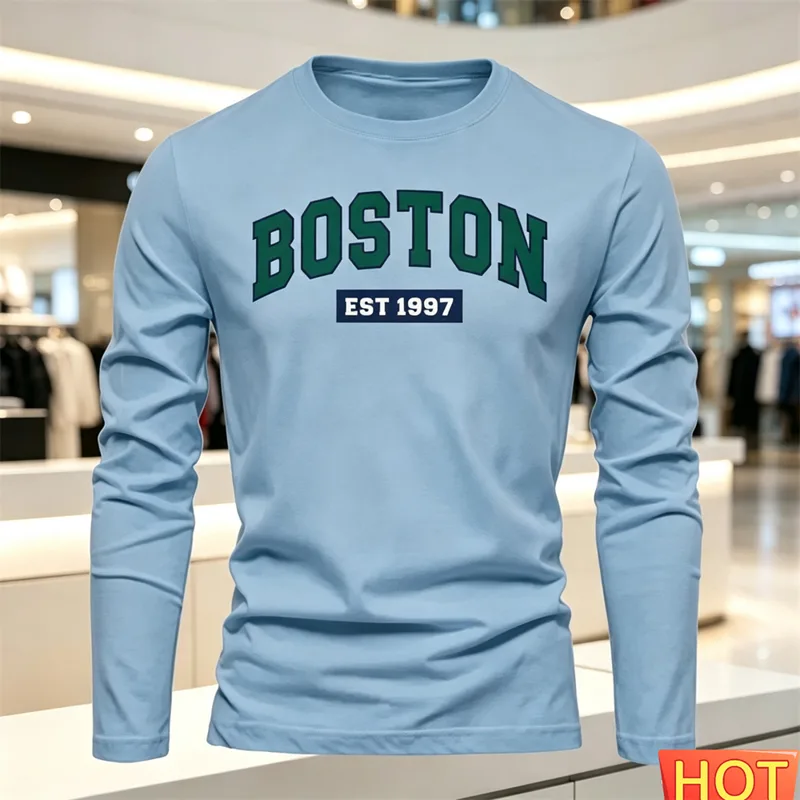 Herfst Zomer heren T-shirt met - Men'S Tops Fashion recensie en prijs