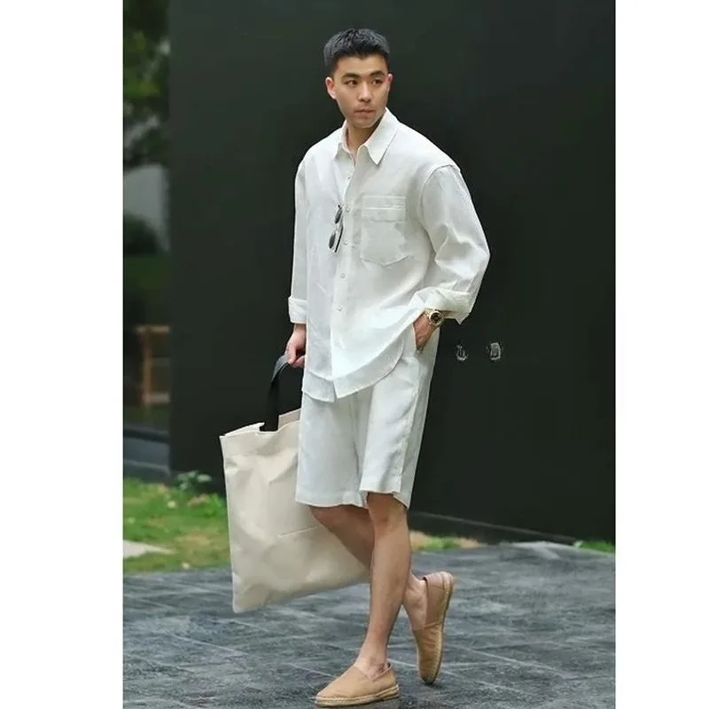 Zomer Casual Set Lyocell Linne - Men'S Fashion For 2026 recensie en prijs