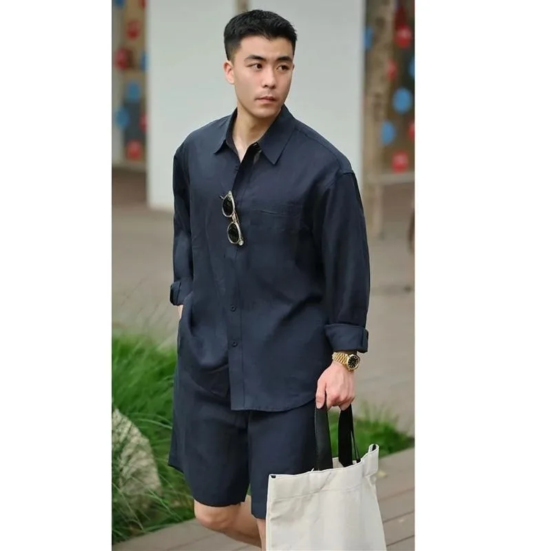 Zomer Casual Set Lyocell Linne - Men'S Fashion For 2026 recensie en prijs