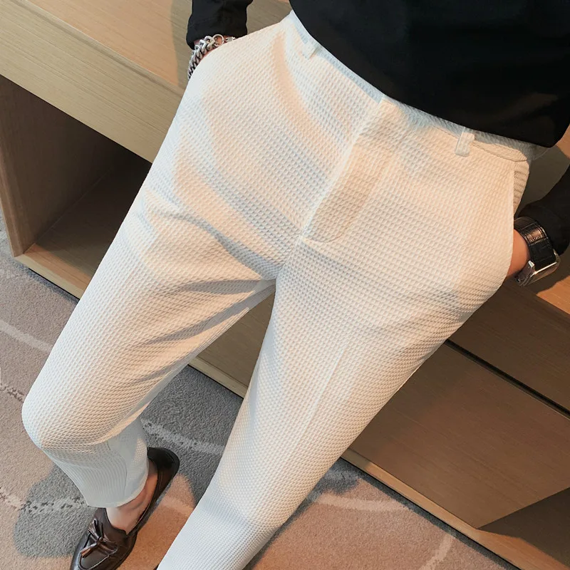 2024 Herfst Nieuwe Wafel Stret - Formal Trouser Stretch recensie en prijs