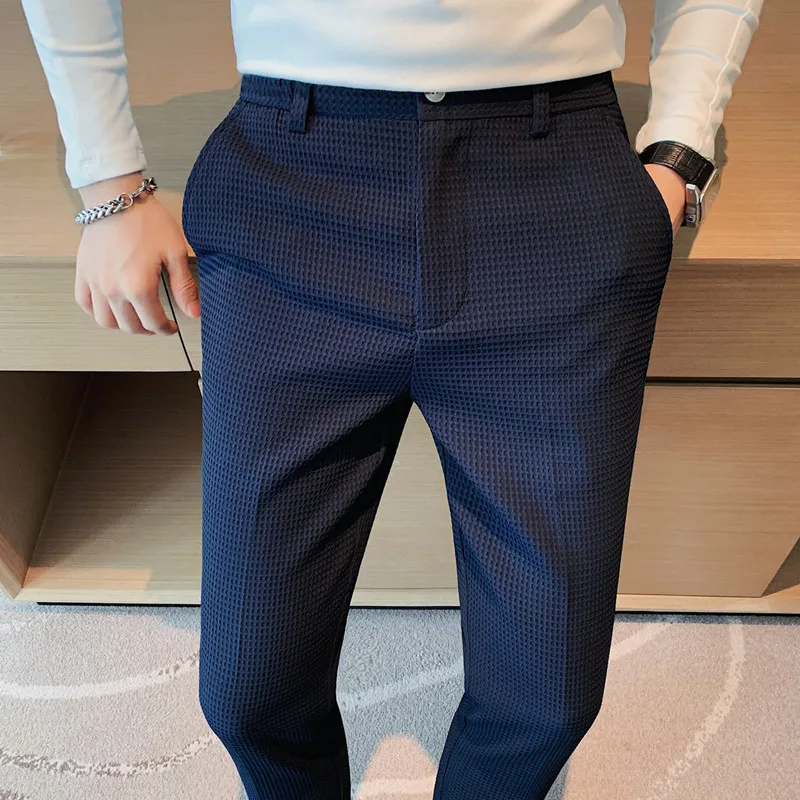 2024 Herfst Nieuwe Wafel Stret - Formal Trouser Stretch recensie en prijs