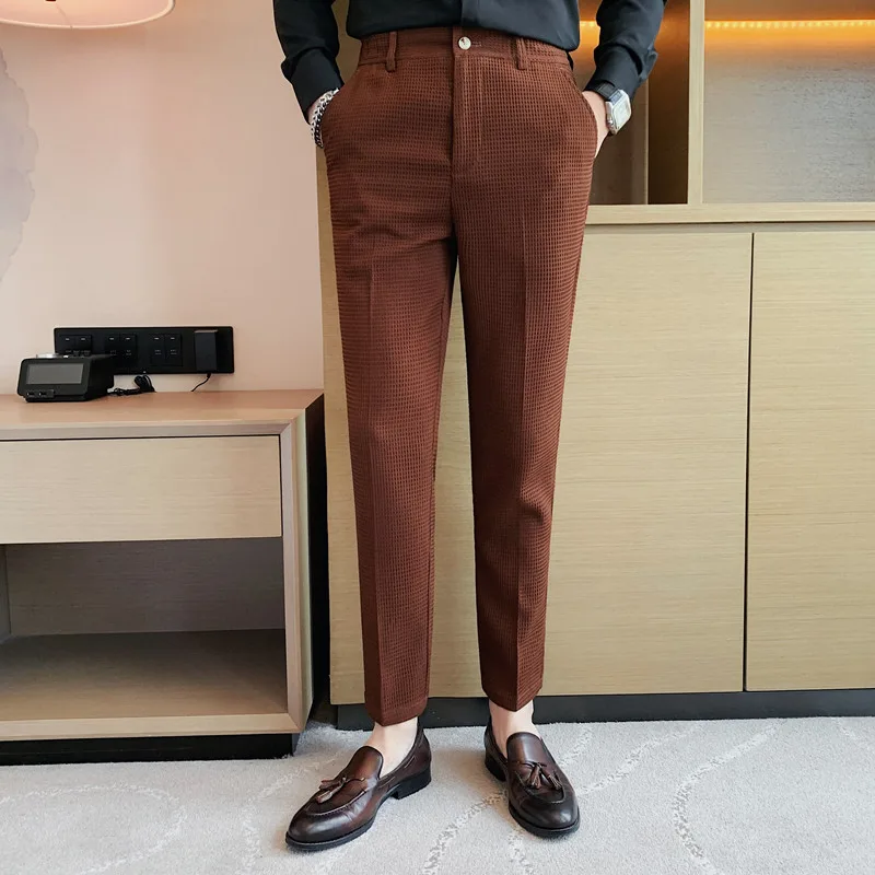 2024 Herfst Nieuwe Wafel Stret - Formal Trouser Stretch recensie en prijs