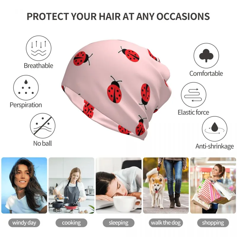 Schattig lieveheersbeestje op  - Beanie Winter Hat recensie en prijs