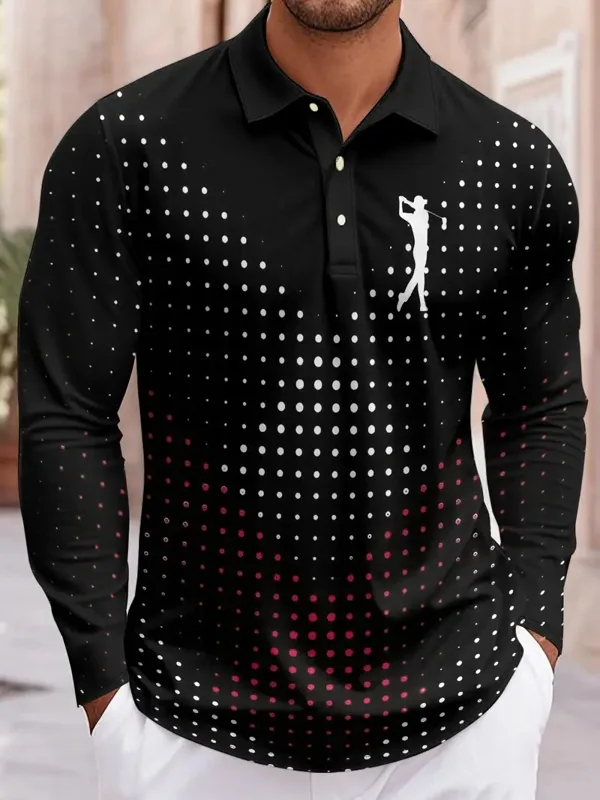 Modieus geometrisch patroon he - Men'S Fashion Golf Clothing recensie en prijs