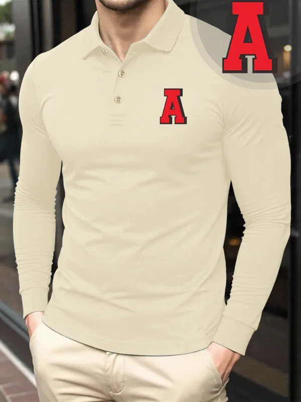 Rode Letter A Creativiteit Pri - Men'S Fashion Golf Clothing recensie en prijs