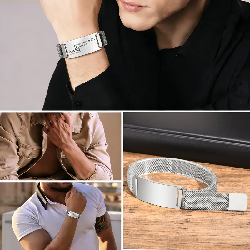 Aangepaste man brede armband c - Mens Fashion Young recensie en prijs