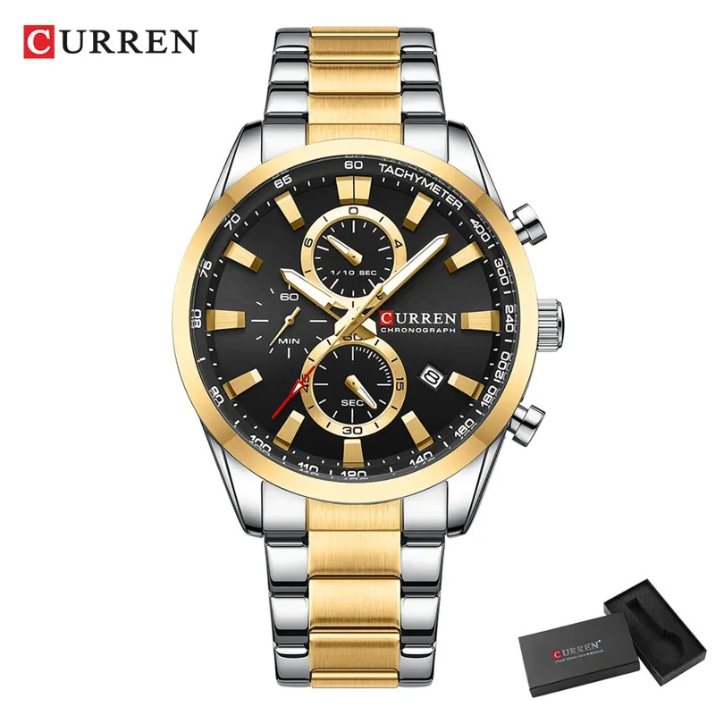 CURREN Casual quartz chrono sp - Fashion Mens Watches recensie en prijs